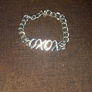 Silver tone bracelet